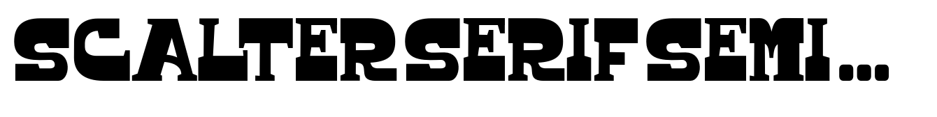 Scalter Serif Semi Condensed